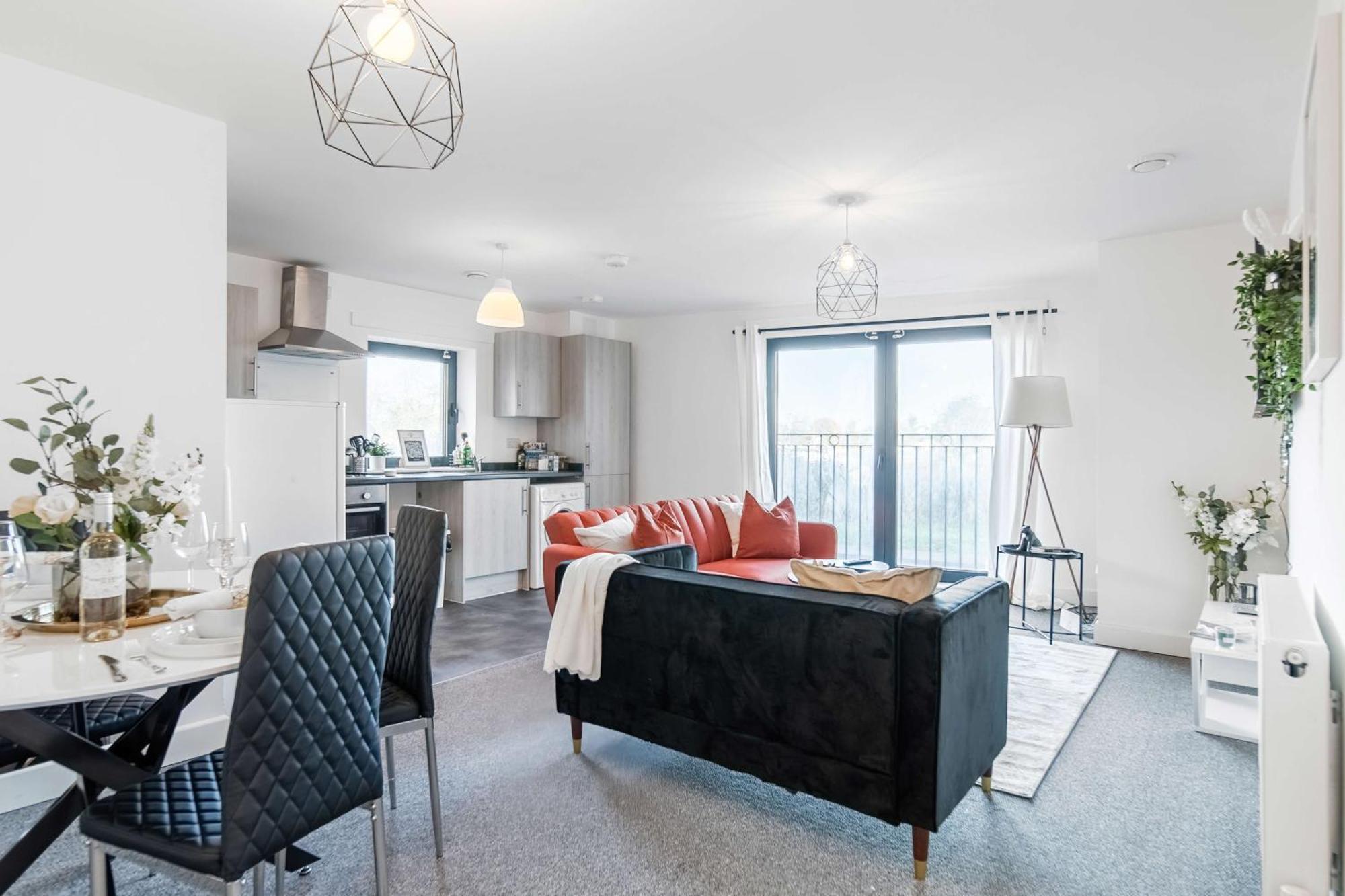 Modern Apartments With Free Parking Near Heathrow Colnbrook Eksteriør billede
